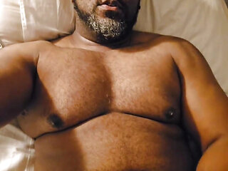 Horny BBC Wanking in Bed