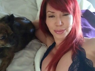 Amateur striptease and Solo masturbation