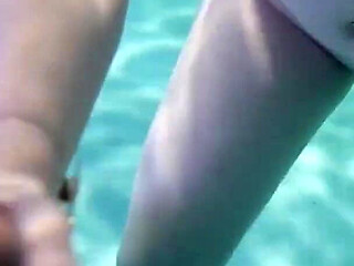 Sunny Lane sucks cock underwater