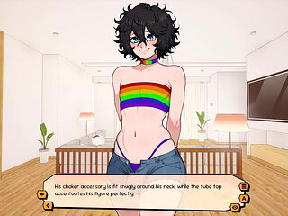 My Femboy Roommate Special Holiday 6 - Femboy Lover Loves Sucking My Big White Cock