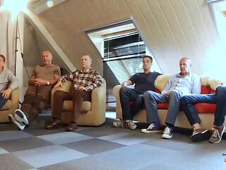 Petite Teen Wrecked by Cum-Gulping Horny Grandpas