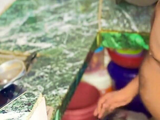 Wifes Friend Hardcore Sex in Kitchen Non-stop Nude Passion Hindi Video