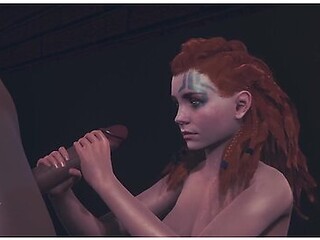 Aloy Giving A Blowjob Horizon Forbidden West 3d Porn