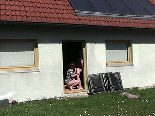 Brazenly Fucked at the Open Door