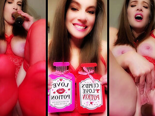 Valentine's Love Potion Fail: This MILF Needs Your Cum Now - Intense JOI & Toy Play