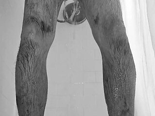 Stroking in the Morning Shower