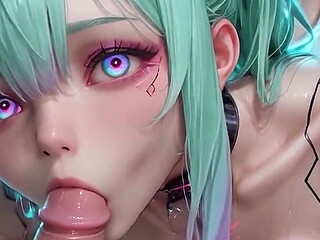 Nova Chrome Moves with Precision, Her Cybernetic Limbs Guiding Me Exactly Where She Wants Me - Ai Generated