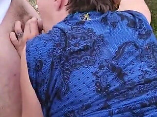 Exhib nature turns into a hot threesome