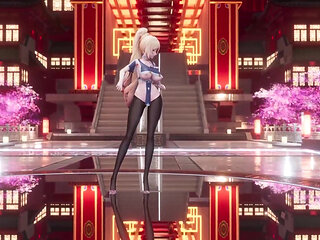 mmd Marionette Erotic Uniform Black Stockings