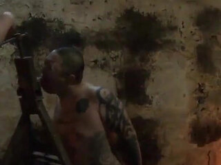 The rubber cock blown hard