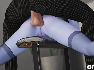 Widowmaker First Time Job as Secretary Fuck with Her Boss 3D Overwatch Porn