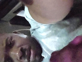 Cum In Car  at night (alot of semen)