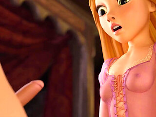 Rapunzel's Tower of Pleasure: Blowjobs & Dominant Cowgirl Revelations - Cartoon