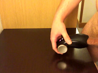 Triple Cumshot in My Hotel Room Using Fun Factory Glans Vibrator