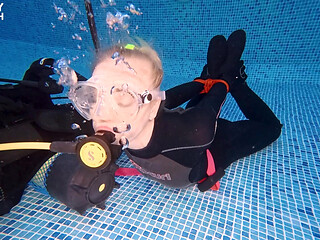 Hogtied & Breathless: Underwater Scuba Tease