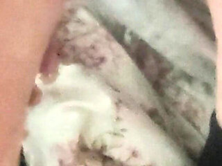 Playing with Friends Soles, While She's Reading.