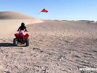 Hammering busty thick ass perfection after a hot desert ATV ride