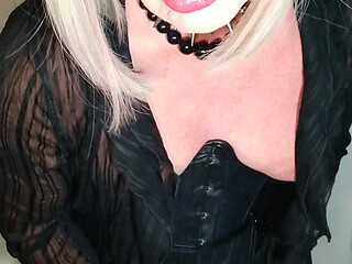 Lady in Black at Play