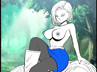 Exhibitionist blonde in Kamesutra DBZ erogame
