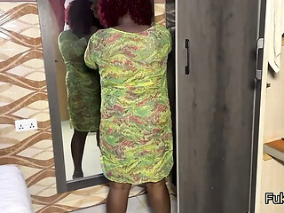 Big cock pervert caught sneaky fucking ebony busty housewife