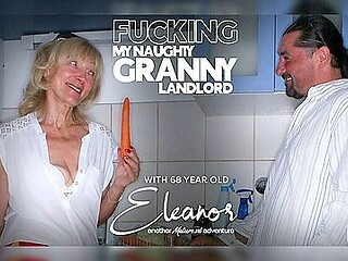 Eleanor Lucky To Fuck My Skinny 68 Year Old Granny Landlord Eleanor In Her House When Her Husband Just Left - Leslie Taylor