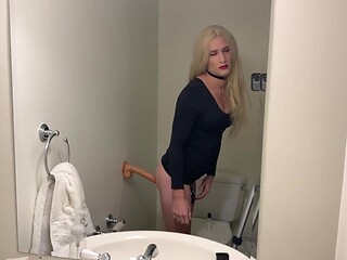 Crossdresser Poked in Innocence Cage