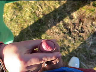 Caught Stroking in Public... She Helped Me Finish