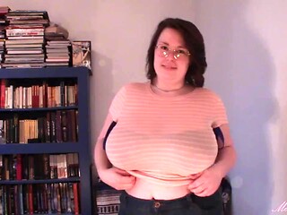 HUGE BOOB TIT DROP SHEER SHIRT