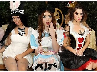 Alice In Wonderland Xxx Parody With Myra Moans, Victor Ray And Chanel Camryn