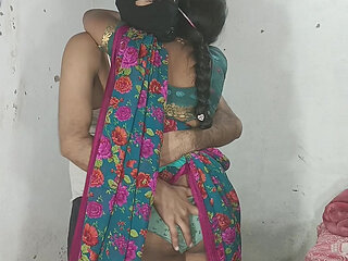 Big sister's ass fucked, after taking the whole cock in the ass from the, started screaming in Hindi audio doggy style.