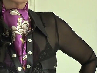 Styling an Ascot-style Satin Scarf - Part 1