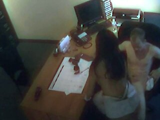 Office whore takes hard cock