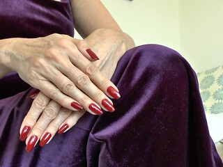 Showing off Beautiful Red Fingernails and Masturbating in Your Pants, Part 3 - Lady Victoria Valente
