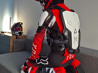 A Very Excited Biker Marked His New Fox Boots