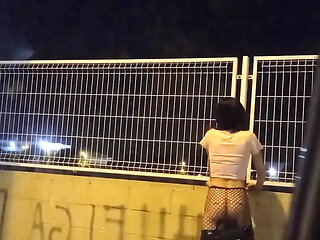 Crossdresser Exhibitionist Outdoors Part 1