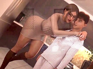 Misskitty2k's office Christmas edition with a lucky girl on career path