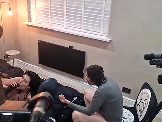 Hahah this cuckold awaiting to eat his biscuit but only when it'_s full of the bulls cum