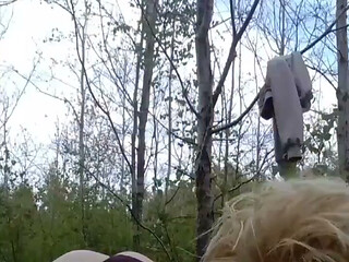Sissy Whiteboi Jes Public Park Dildo