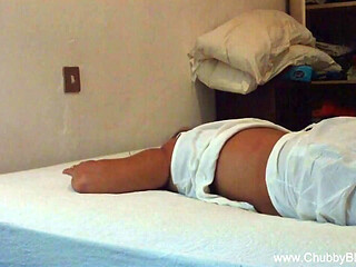 Homemade blowjob from chubby slut