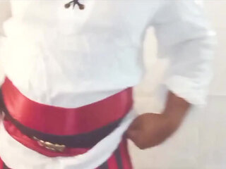 Pirate Cosplayer Jerks off!