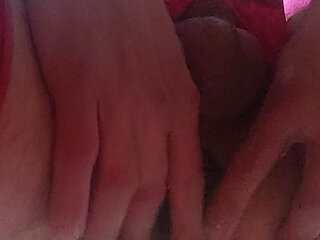 In sexy lingerie enjoyed anal stimulation with fingers, vibro balls and plug