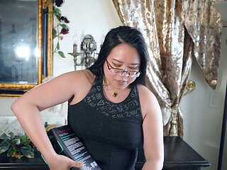 Dominatrix Mara shows off new male masturbation toys from CyberSkin