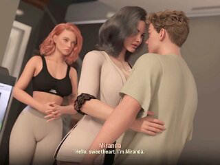 Stepmother animated sex in a 3D game with Porngame111