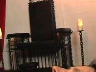 Bondage wax play candle dripping slaves