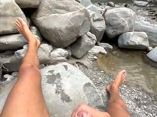 Horny at the Waterfall