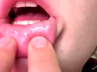 hot german girl with big lips blows