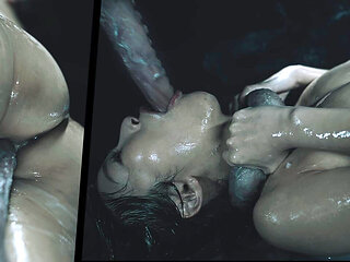 Real Life Anime Girl gets Caged by Hentai Monster at Haunted House - Emiri Hardcore Japanese Porn