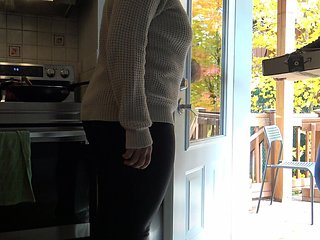 Nymphomaniac Wife Lets Delivery Boy Cum Inside Her Ass While Husband Is at Work