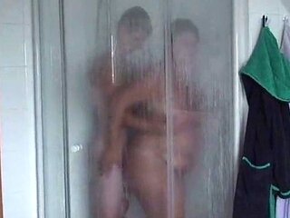 Redhead BBW Teen's Hot Shower