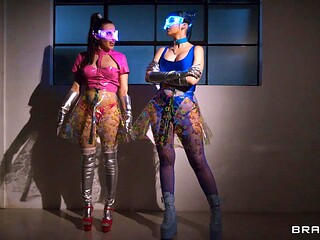 Xander Corvus Pounds Big-Titted Alien Babes Aubree Valentine and Jewelz Blu in a Wild Hard